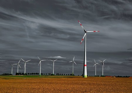 Wind turbines, wind power plant for energy generation, power generation, generation of sustainable