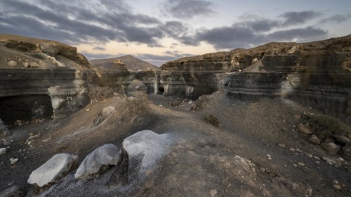 Stratified City, Ciudad estraticicada, Antigua Rofera de Teseguite, Lanzarote, Canary Islands,