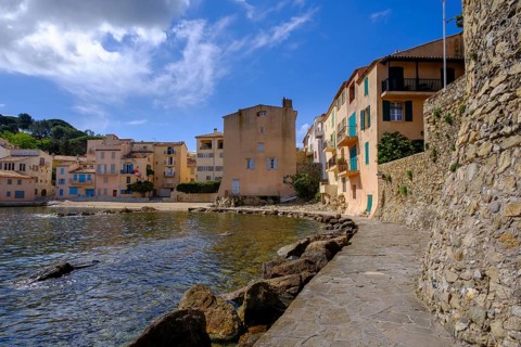 Old town, with remains of city walls, Saint Tropez, Var, French Riviera, Provence-Alpes-Cote