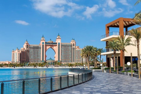 Dubai Atlantis Hotel on The Palm Jumeirah artificial island in Dubai, United Arab Emirates, Asia