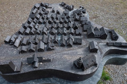 Illustrative model of the historic old town, Alter Flecken, 17th century, Freudenberg, North