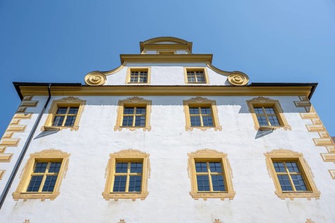 Baroque Salem Castle, former imperial abbey, former monastery of the Cistercian order, Salem, Lake