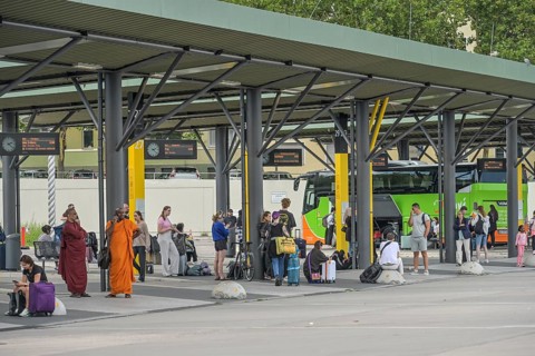 Central Bus Station, Messedamm, Westend, Charlottenburg, Berlin, Germany, Europe