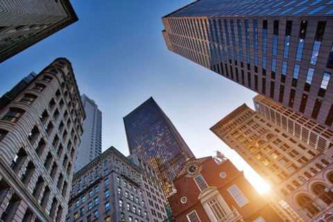 Massachusetts Old State House building, a landmark attraction frequently visited by numerous