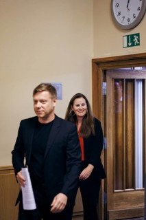 Janine Wissler, Chairwoman of the Left Party, and Martin Schirdewan, Chairman of the Left Party, at