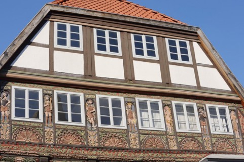 Half-timbered house, Lemgo, North Rhine-Westphalia, Germany, Europe