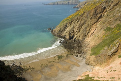 La Grande Greve beach, Island of Sark, Channel Islands, Great Britain