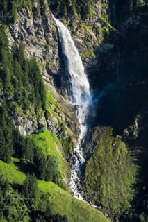 Stäubifall, 100 m, Alp Aesch, Uri, Switzerland, Europe