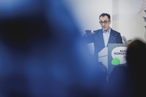 Cem Özdemir (Alliance 90/The Greens), Federal Minister of Agriculture and Food, recorded during a