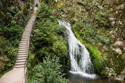 Allerheiligen Waterfalls, Ottenhöfen, Black Forest National Park, Ortenau, Black Forest,