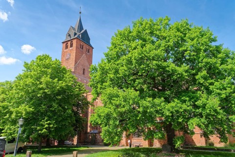 The church of St Nikolai in the old town of Gardelegen. Hanseatic town of Gardelegen,