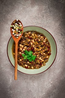 Bean soup, traditional Mexican cuisine, bean soup, beans, peas