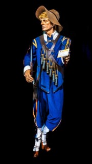 Venetian musketeer from 1620, military museum, planned town with star-shaped layout, Palmanaova,
