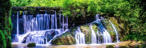 Geratser waterfall, near Rettenberg, Allgäu, Bavaria, Germany, Europe
