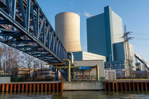 The Datteln 4 hard coal-fired power plant, operated by Uniper, on the Dormtund-Ems Canal, scheduled