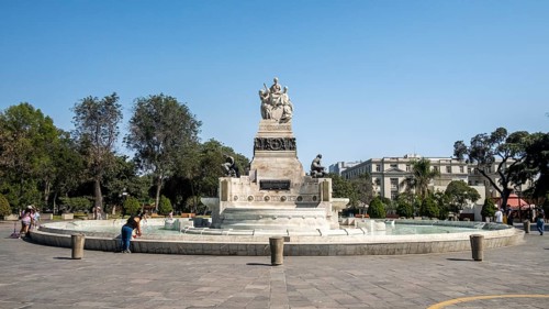 Pool of the Centennial of Independence, Park of the Exposition, Lima, Peru, South America