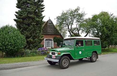 Europe, Germany, Lower Saxony, Lower Elbe Classics, classic car tour, Toyota Land Cruiser, year of