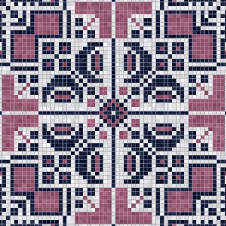 Mosaic tiles background, seamless vector pattern