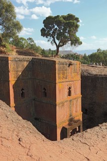 Rock churches in Lalibela, the rock church of St George, Bete Kiddus Georiys, Bete Ghiorgis Church,