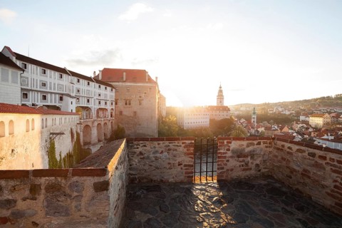 Viewpoint at Ceský Krumlov Castle