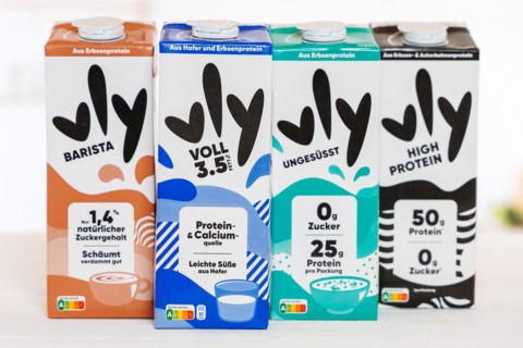 Vly vegan pea milk milk substitute different flavours