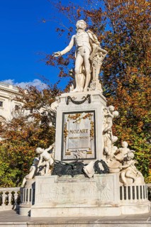Mozart monument in the Burggarten, Vienna, Austria, Europe