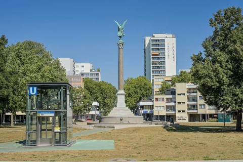 Peace Column, Mehringplatz, Kreuzberg, Friedrichshain-Kreuzberg, Berlin, Germany, Europe