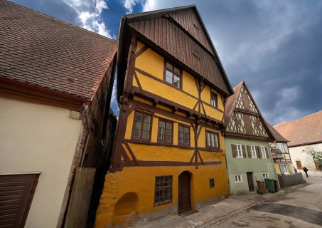 Historic half-timbered house, Hintere Priestergasse, Dinkelsbühl, Bavaria, Germany, Europe