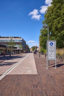 Marktstraße, pedestrian zone in the city centre of Dülmen, Münsterland, Coesfeld district, North