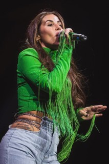 Sarah Engels at the Schlagernacht des Jahres live on Das Original Tour in the Berlin Uber Arena on