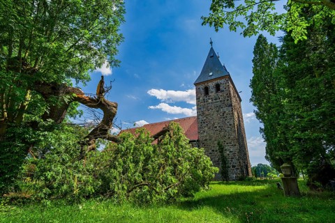Grimme village church, Zerbst, Saxony-Anhalt, Germany, Europe