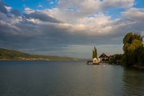 Bathhouse, Bodman, Lake Constance, Constance district, Baden-Württemberg, Germany, Europe