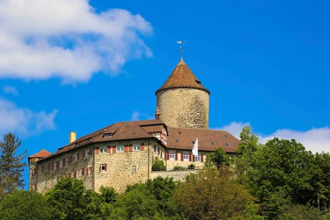 Reichenberg Castle, Staufer castle complex, hilltop castle, historical building, built between 1230