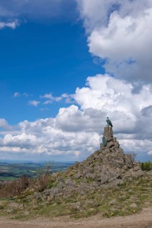 Aviation memorial, Wasserkuppe, Rhön, district of Fulda, Hesse, Germany, Europe