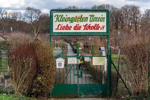 Allotment garden association Liebe die Scholle e.V. Entrance, in Duisburg-Meidrich, North