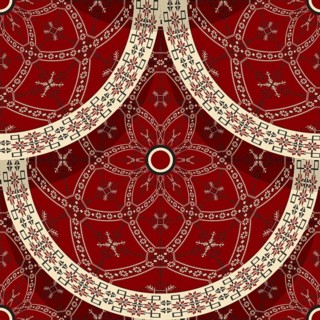 Seamless Latvian embroidery circular pattern, vector template for your design