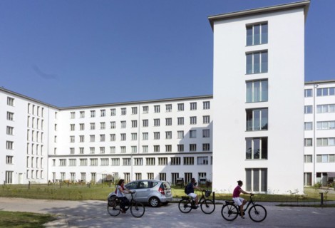 The picture shows the flats in Prora that have been converted into luxury holiday flats. The