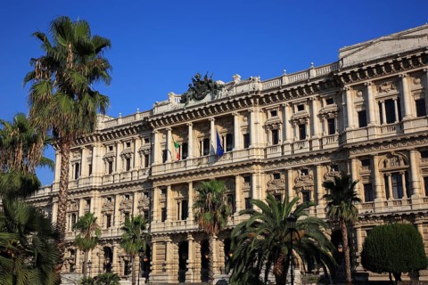 Palazzo di Giustizia, Palace of Justice, Prati district on the banks of the Tiber, Rome, Italy,