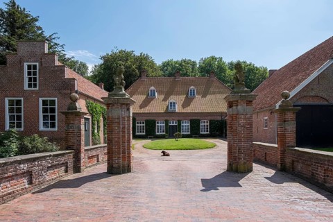 Osterburg, high medieval moated castle, Groothusen, Krummhörn, district of Aurich, Lower Saxony,