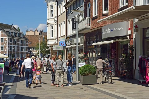 Europe, Germany, Hamburg, district Bergedorf, Sachsentor, pedestrian zone, City, shopping street,