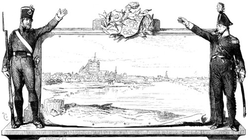 Kolberg or Kolobrzeg, town view from the Baltic Sea, Poland, churches, ornamentation, soldiers,