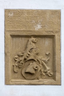 Historical coat of arms of the noble land judge family von Egloffstein, 15th century,