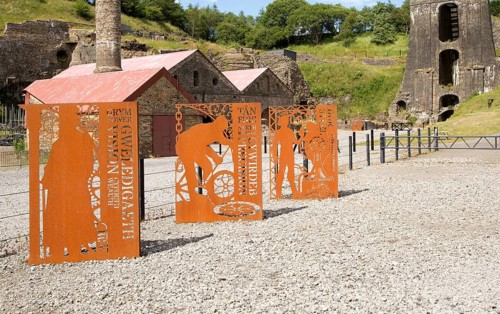 Ironworks museum industrial archaeology, UNESCO World Heritage site, Blaenavon, Monmouthshire,