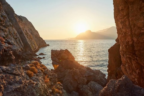 Landscape of the coast of Plakias, Crete, Greece, Europe