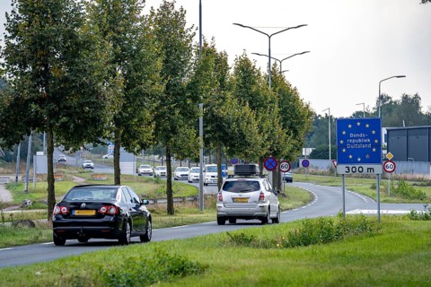 The so-called Green Border, at the former border crossing Schwanenhaus, between Germany and the