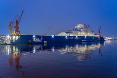 Lloyd Werft Bremerhaven in the overseas harbour of Bremerhaven, Lower Saxony, Germany, Europe