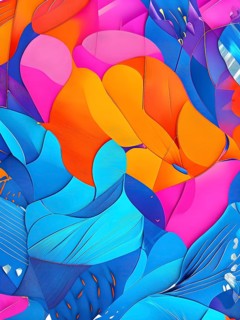 Vibrant patchwork of abstract shapes with pencil texture details, perfect for a variety of creative