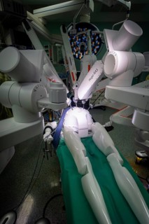 Operating theatre robot HUGO, Dresden, Saxony, Germany, Europe