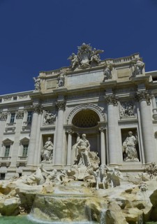 Palazzo Poli, also Palazzo Conti, Trevi Fountain, Fontana di Trevi, Rome, Italy, Europe