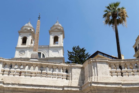 The church Santissima Trinita dei Monti, Santa Trinita dei Monti or Santissima Trinita al Monte